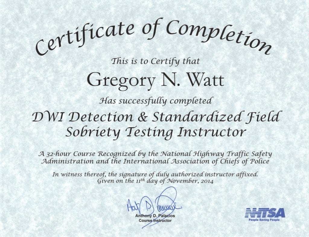 DWI Detection & Standardization
