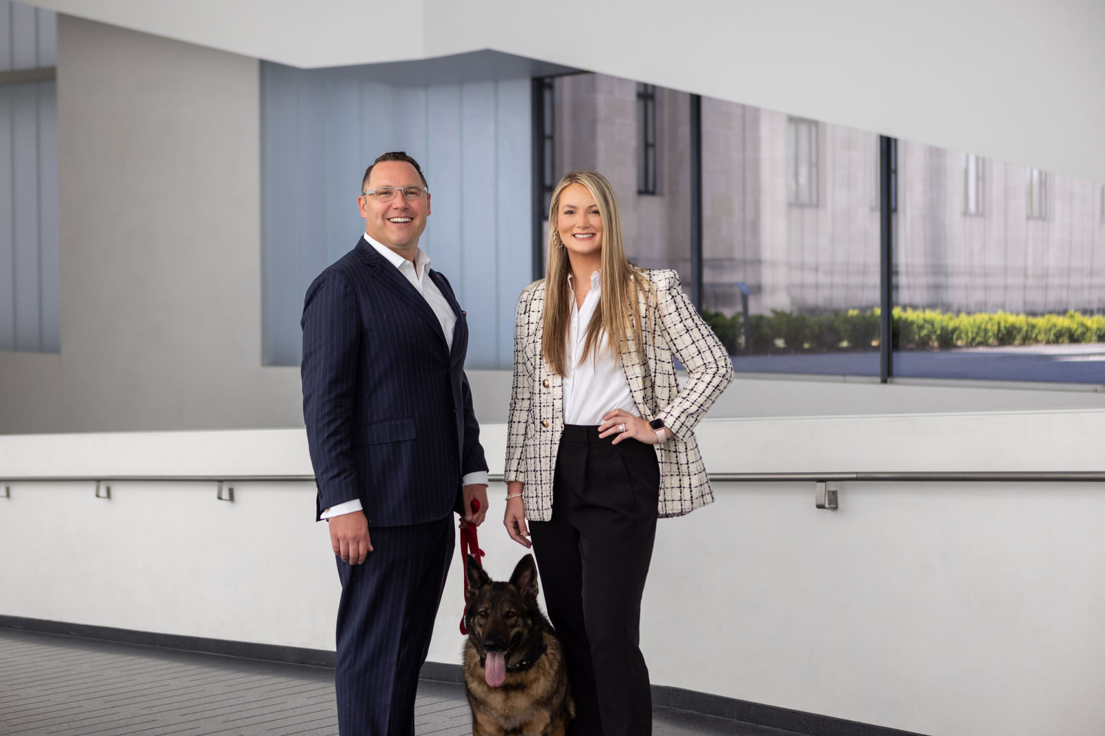 The Watt Law Firm with K9 drug dog
