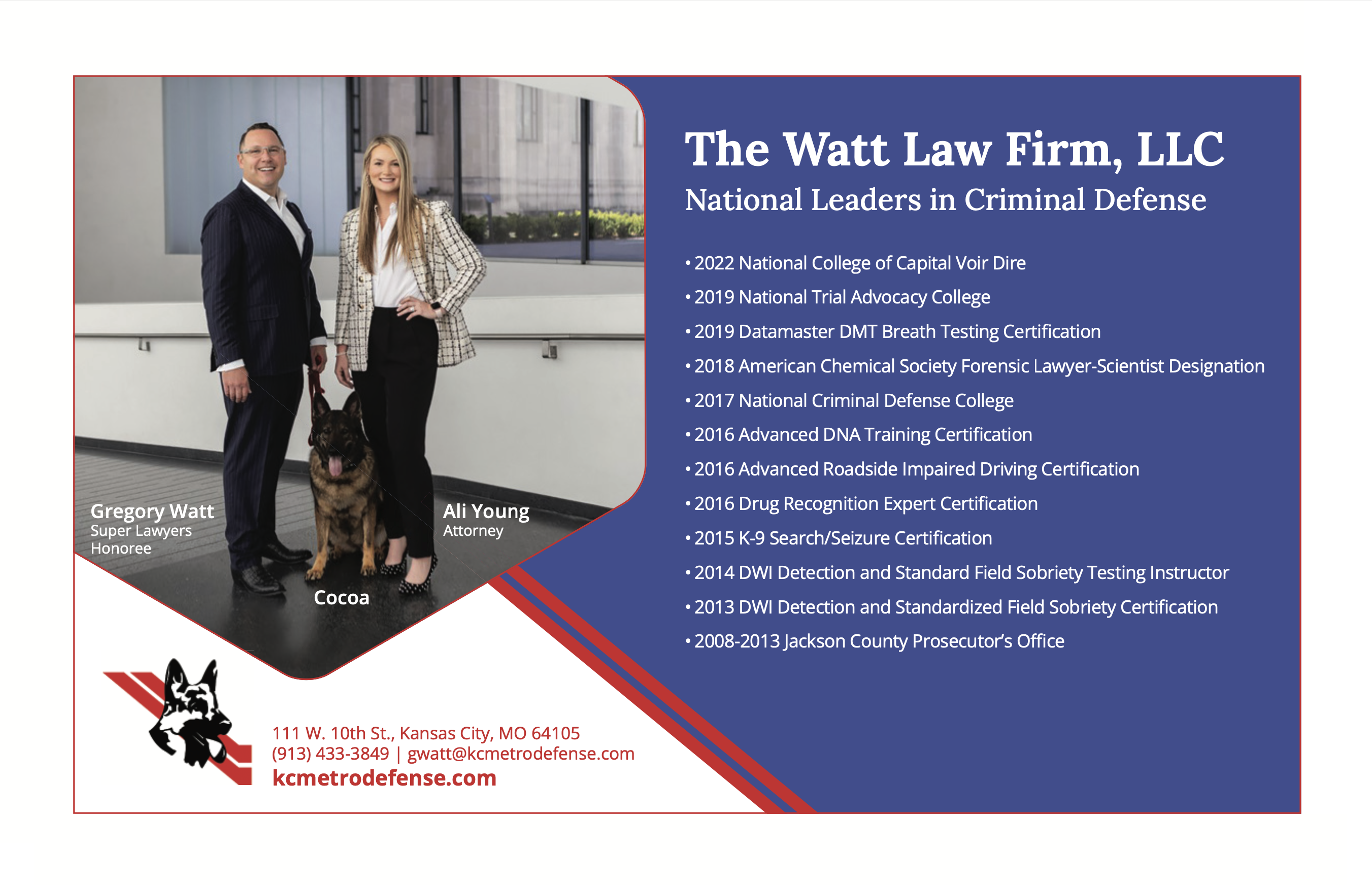 Watt Law Firm - Criminal Defense Information